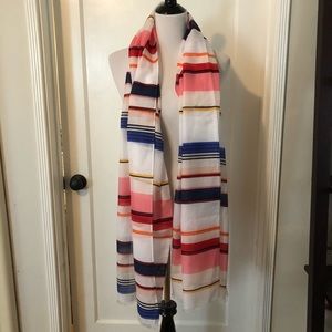 Kate Spade Berber Stripe Oblong Scarf